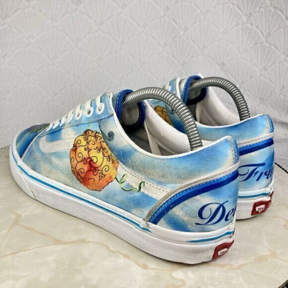 Vans Sneakers Unisex M 9 W 10.5 Blue Devil Fruit One Piece Special Edition Shoes - Picture 7 of 13